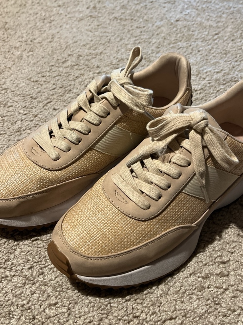 DV by Dolce Vita Sandstone Woven Platform Sneakers